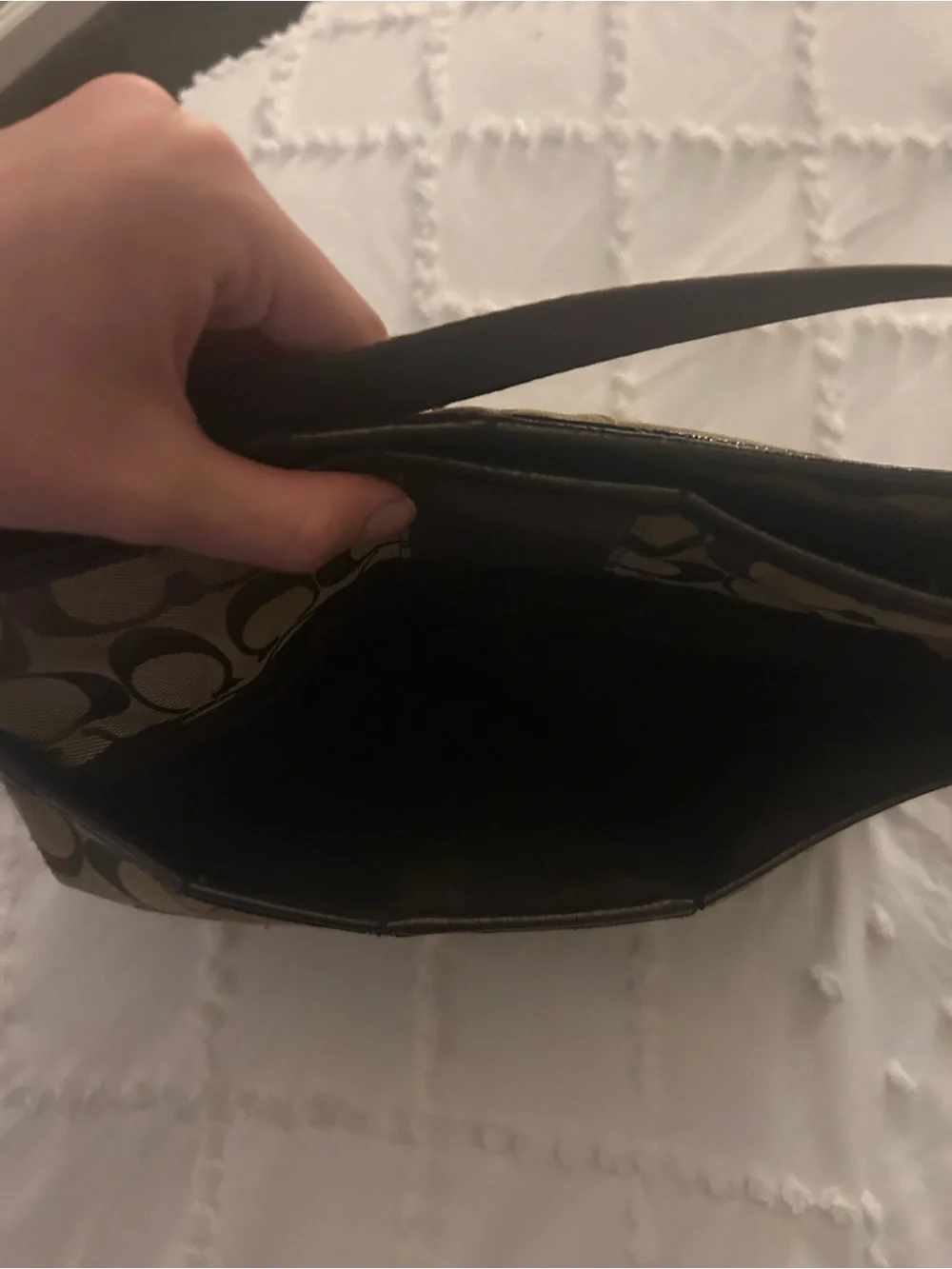 Coach Brown Signature Canvas Shoulder Crossbody